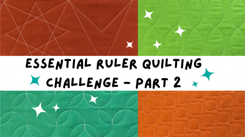 Essential Ruler Quilting Challenge part 2 Circles