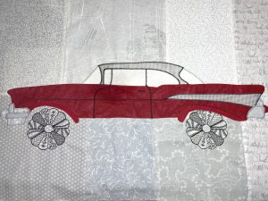 Edge stitching and details are completed on entire project.