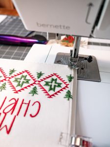 BERNINA WeAllSew Embroidered Card sew to card