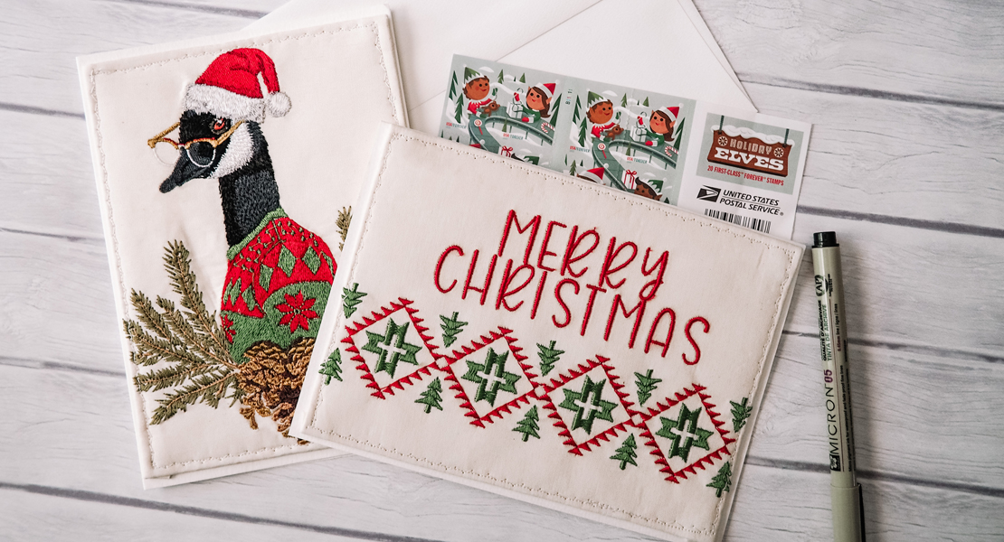 Special embroidered gift cards » BERNINA Blog