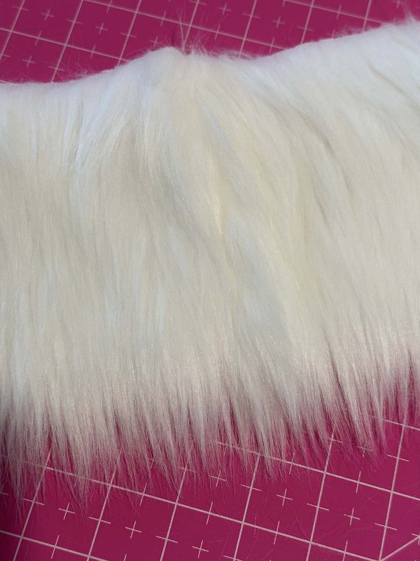 Couched Christmas Stocking- finished faux fur trim seam