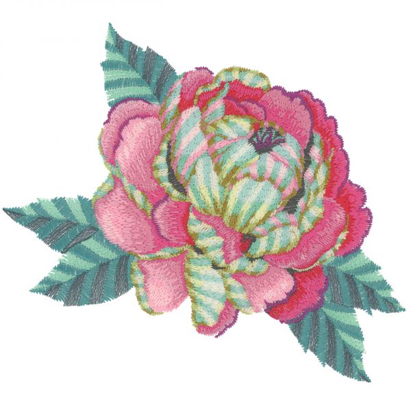 Machine embroidery design with high stitch density Tula Pink Moon Garden - Scissortail Stitches - OESD