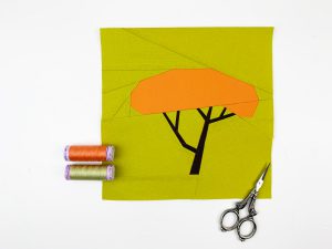 acacia tree quilt block pattern