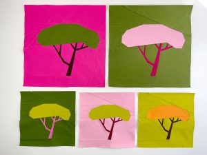 acacia tree quilt block pattern
