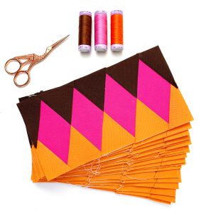 diamond border quilt block pattern