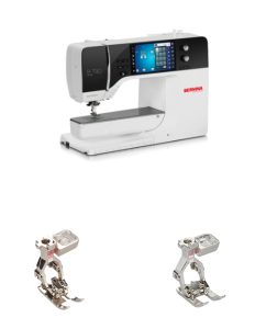 BERNINA B70 Plus, BERNINA 97D foot, BERNINA 20D foot, decorative stitches, materials used