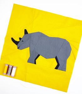 rhino quilt block pattern