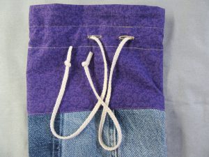 cording insertion in yoga bag weallsew tutorial