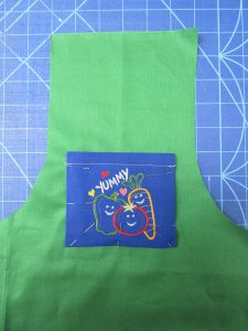 pocket attachement kids apron tutorial