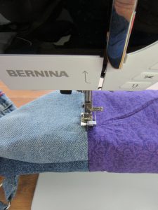 secure seam joining top of bag weallsew yoga tutorial