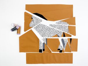 zebra quilt block pattern