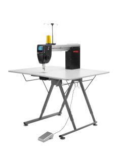 BERNINA Q20 on a folding table