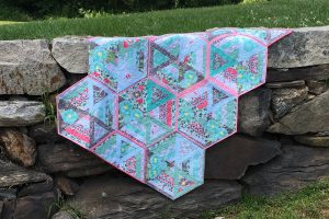Potholder Quilts- Hexagon Quilt Front