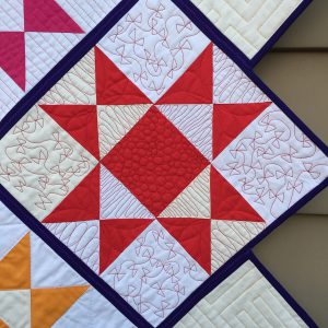 Potholder Quilts- Ohio Star detail 2