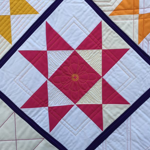 Potholder Quilts- Ohio Star block detail
