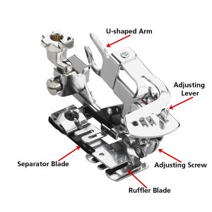 Ruffler #86 foot with part indicators