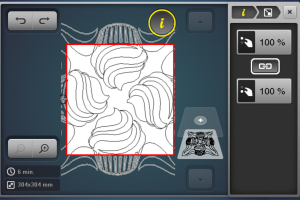 display screen of the morphing function on the B 790 PRO.