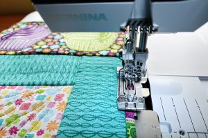 top stitching binding with the sewing machine