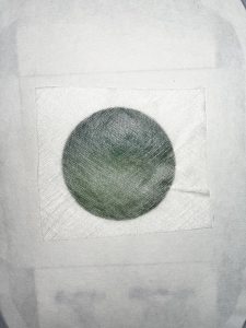 Removed center circle on OESD AquaMesh Plus stabilizer