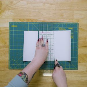 overhead view of two hands hooping AquaMesh