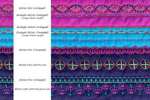 Straight Line Quilting Part 3- Labeled Sampler 1