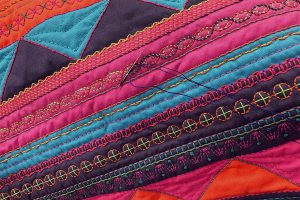 Straight Line Quilting Part 3- Two Color Whip Stitching on Stitch 770