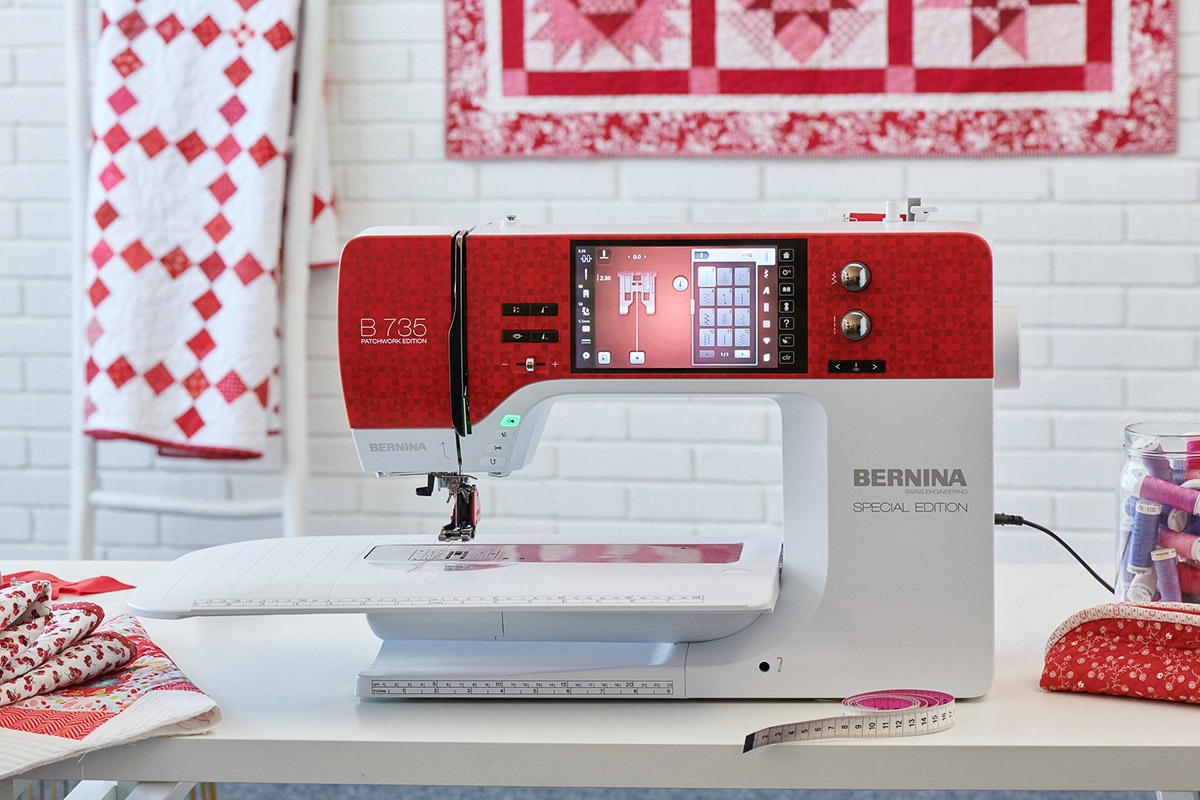 BERNINA 735 Patchwork Edition machine on a desk