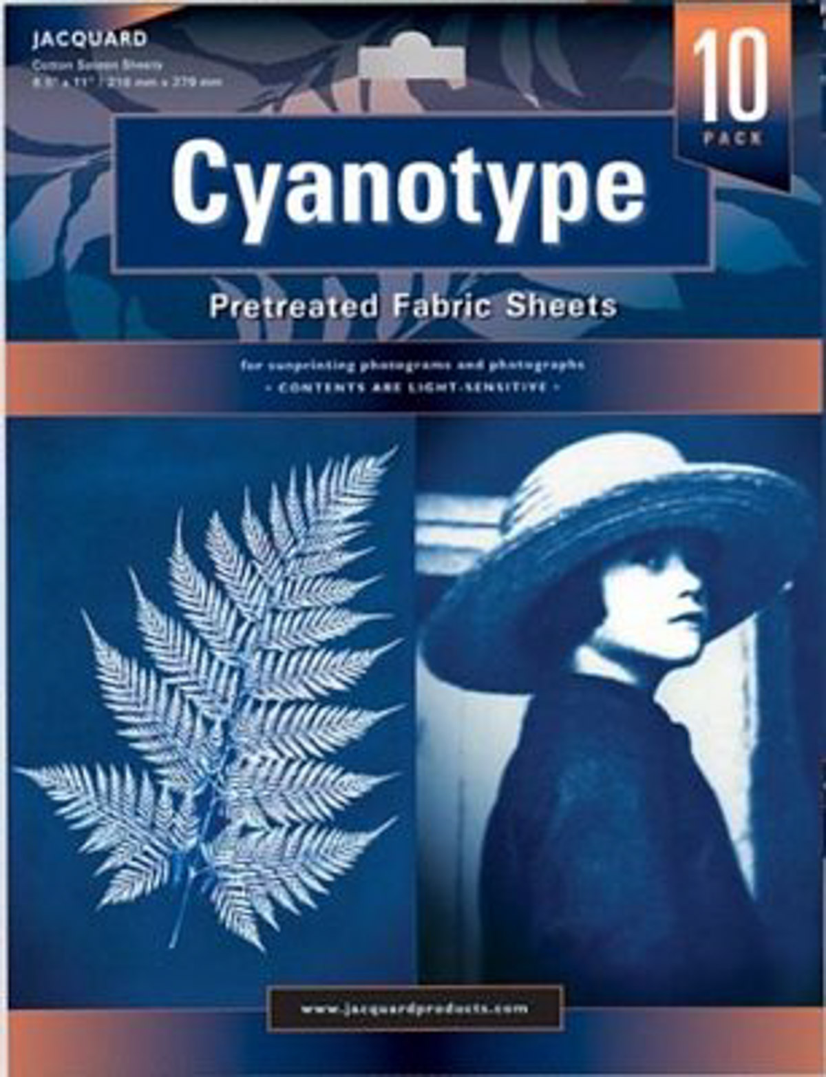 Cyanotype Pretreated Fabric Sheets