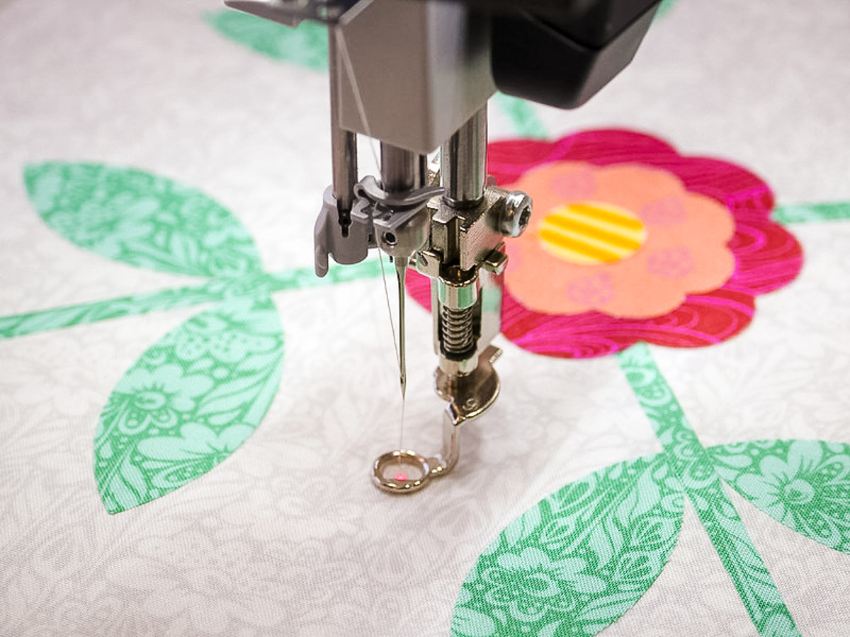 Needle Point Laser on flower fabric