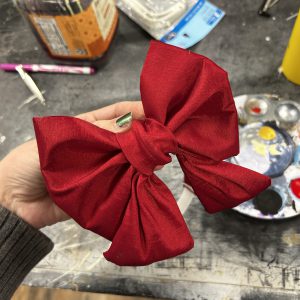 Red Fabric Bow