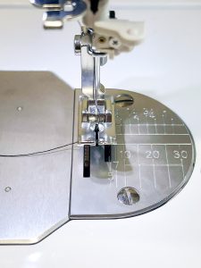 Straight Stitch Foot and Needle Plate for Fine Fabrics on the machine