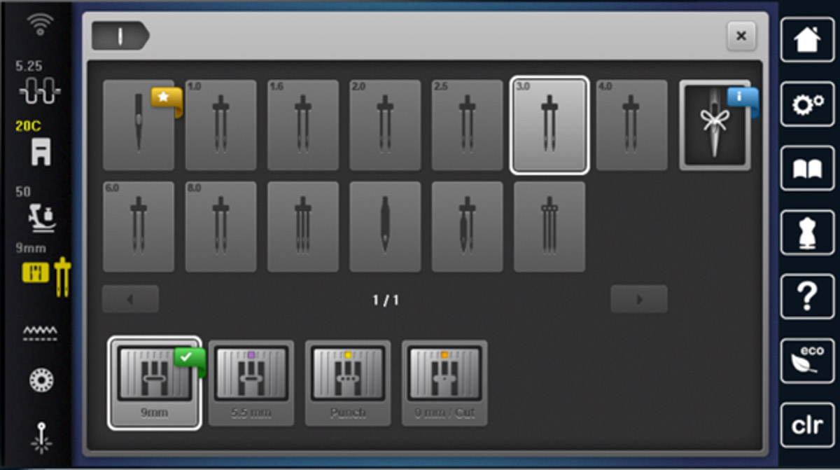 Simulator – Stitch Plate/Needle Screen for twin needle