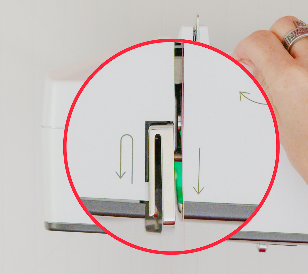 Close-up image of tension disc