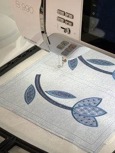 Embroidered Appliqué in the Giant Hoop