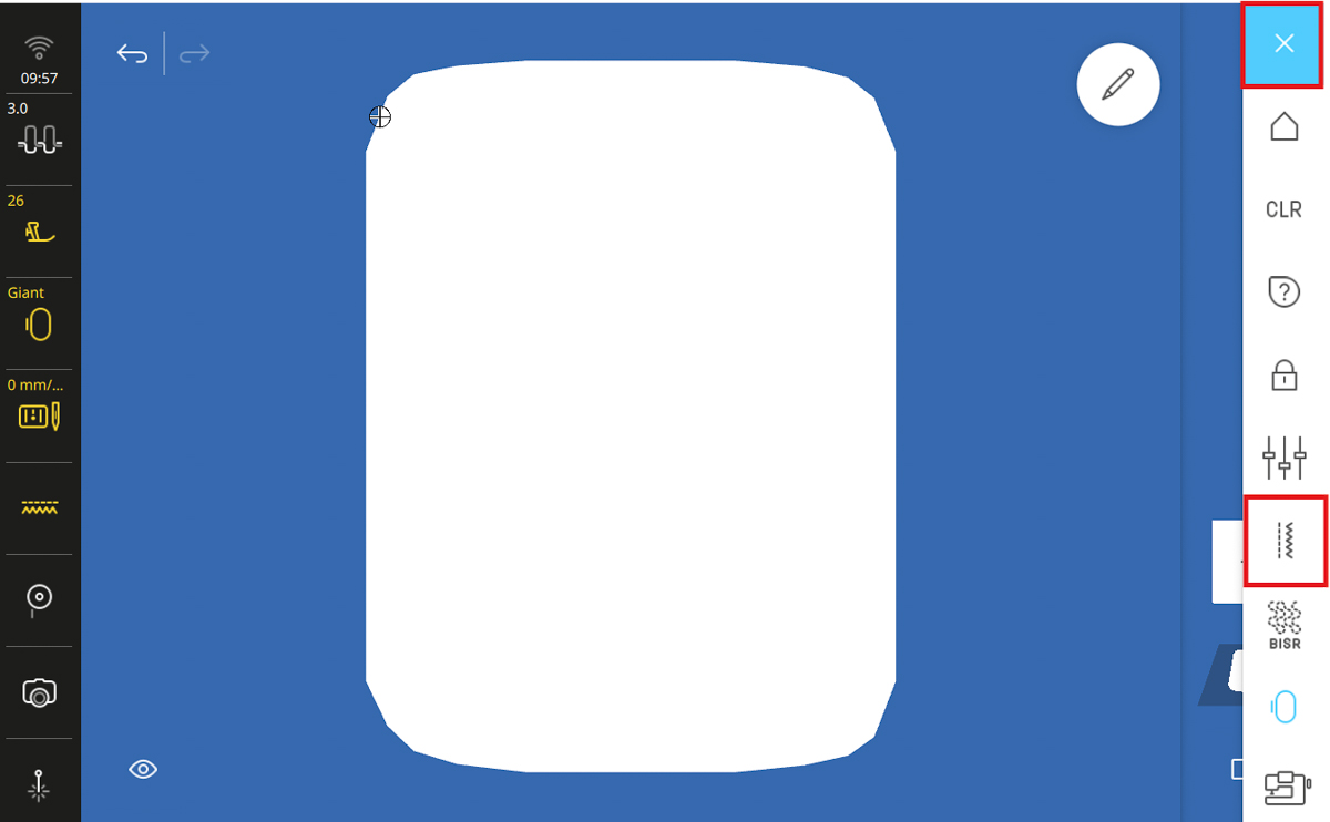 display screen of the B 990