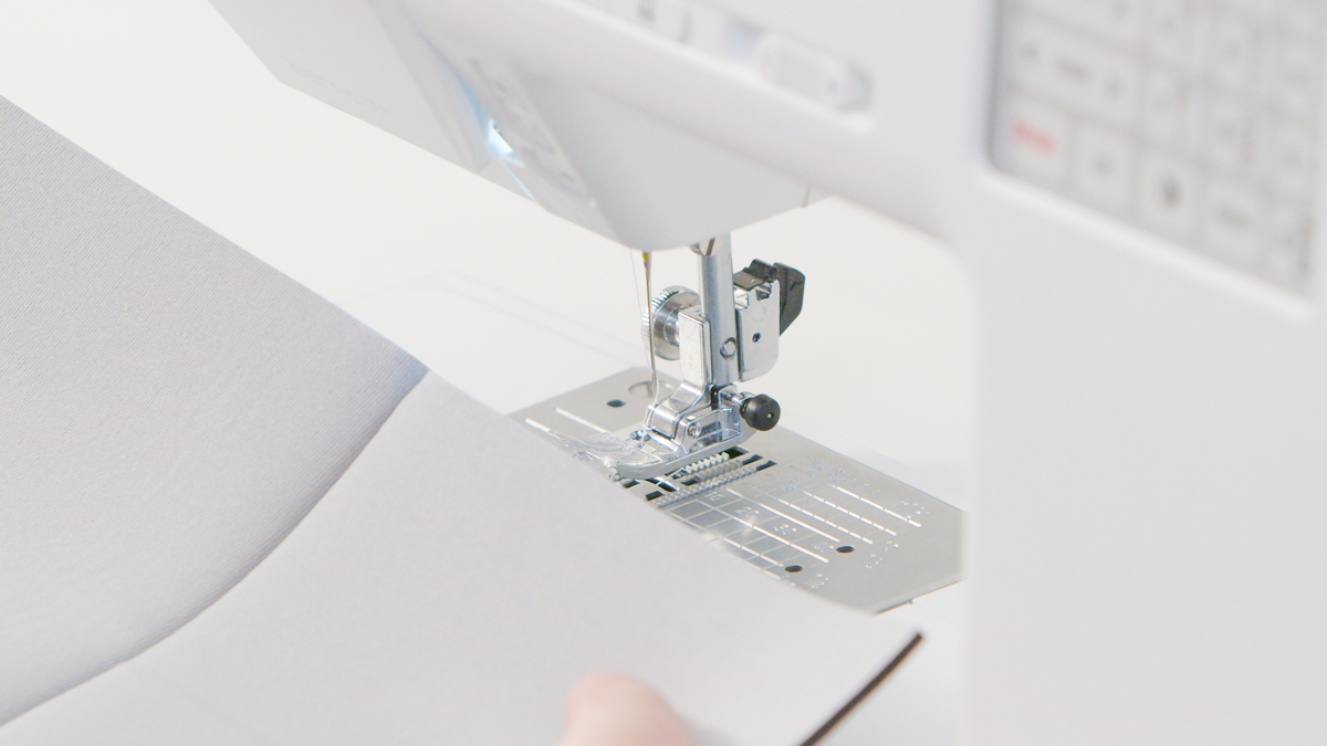 Finished, perfect seam on neoprene fabric