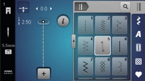 simulator with stitch #5 outlined