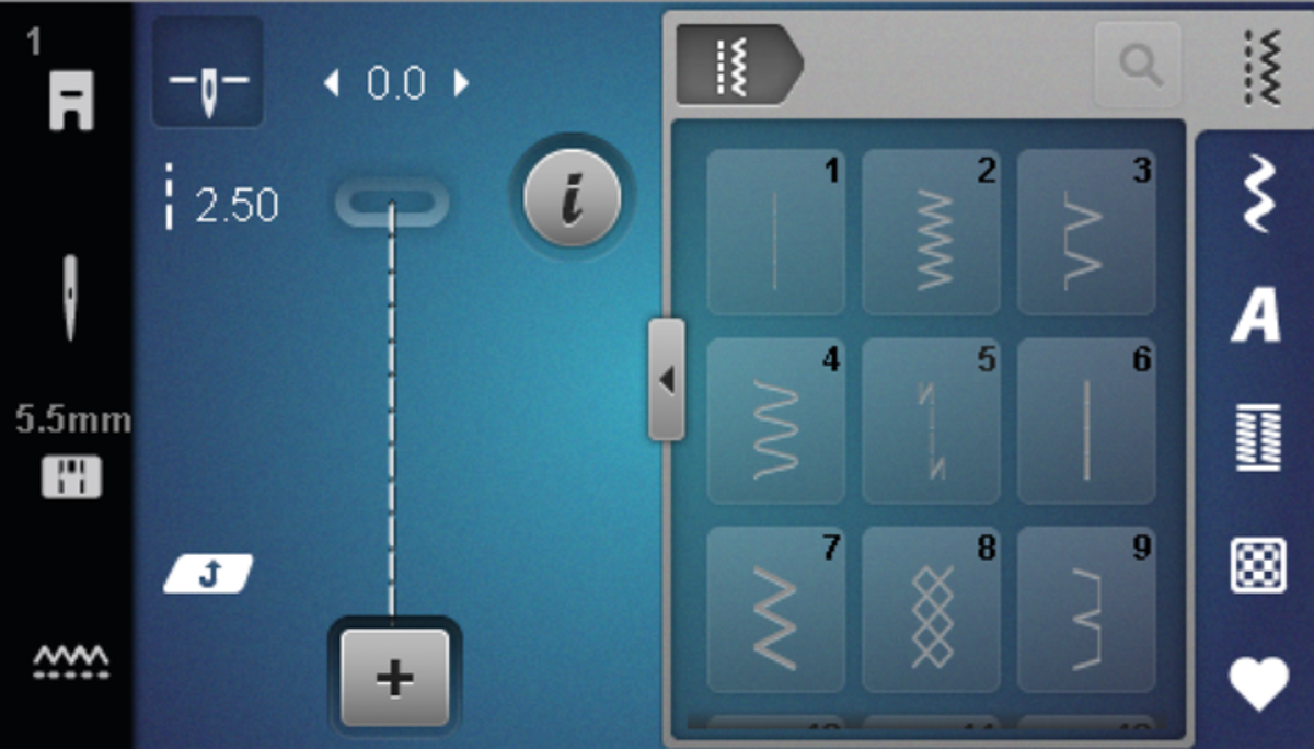 simulator with reverse symbol displayed