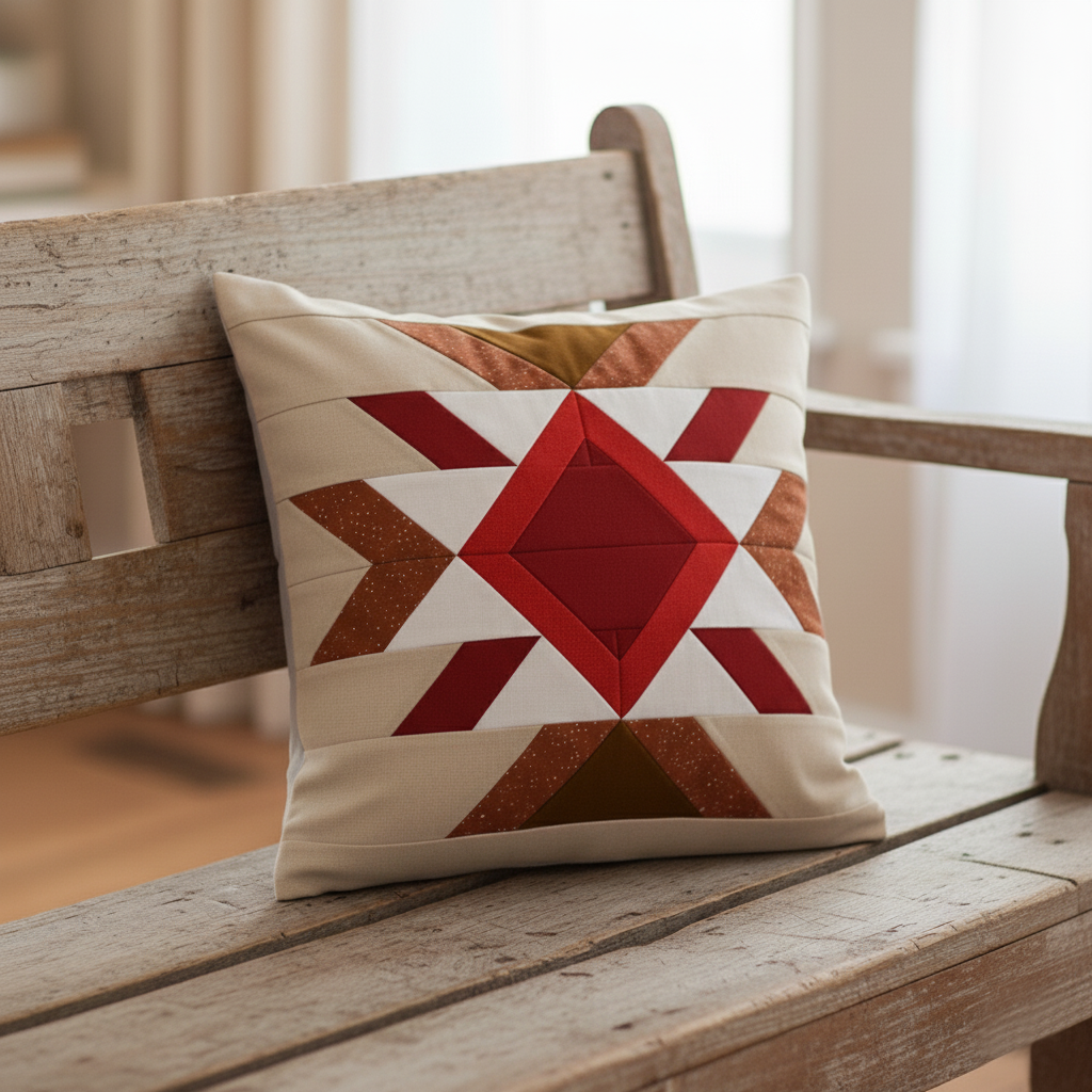 Aztec Quilt block pattern by Joe June and Mae 