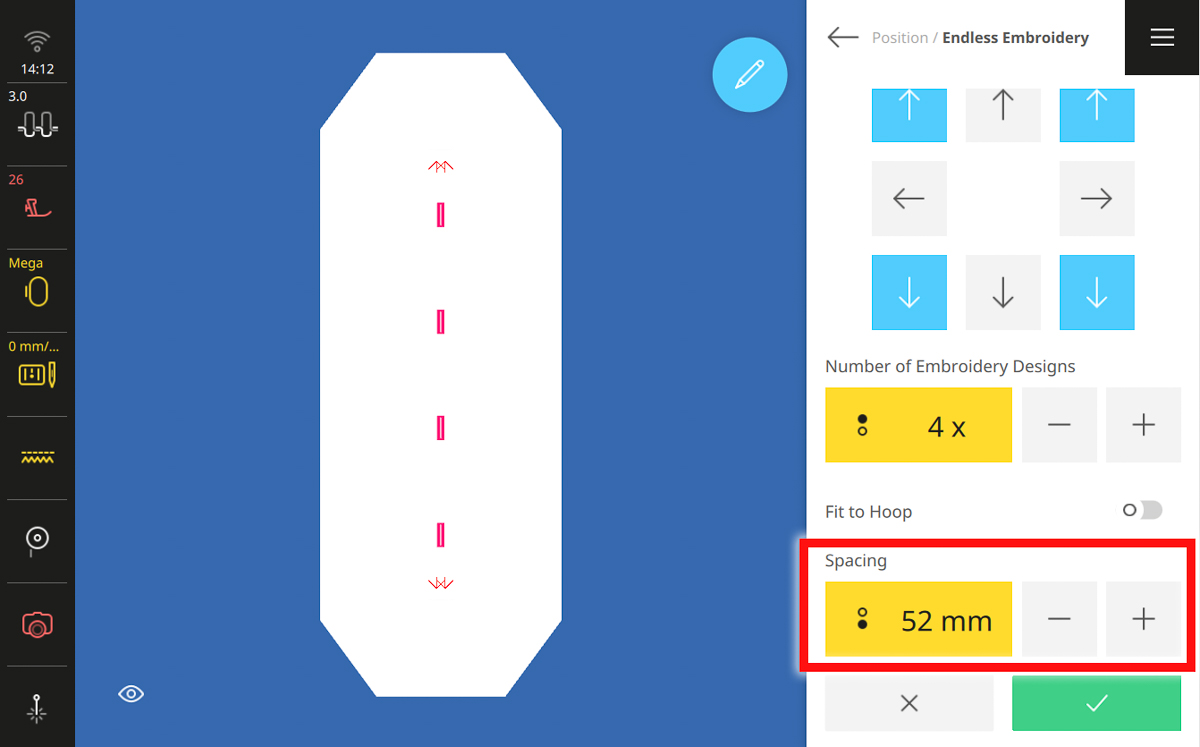 Display screen on the B 990