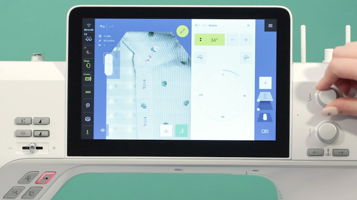 Display screen on the B 990