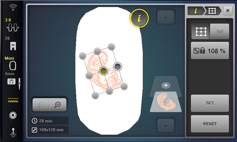 Pinpoint placement set angle
