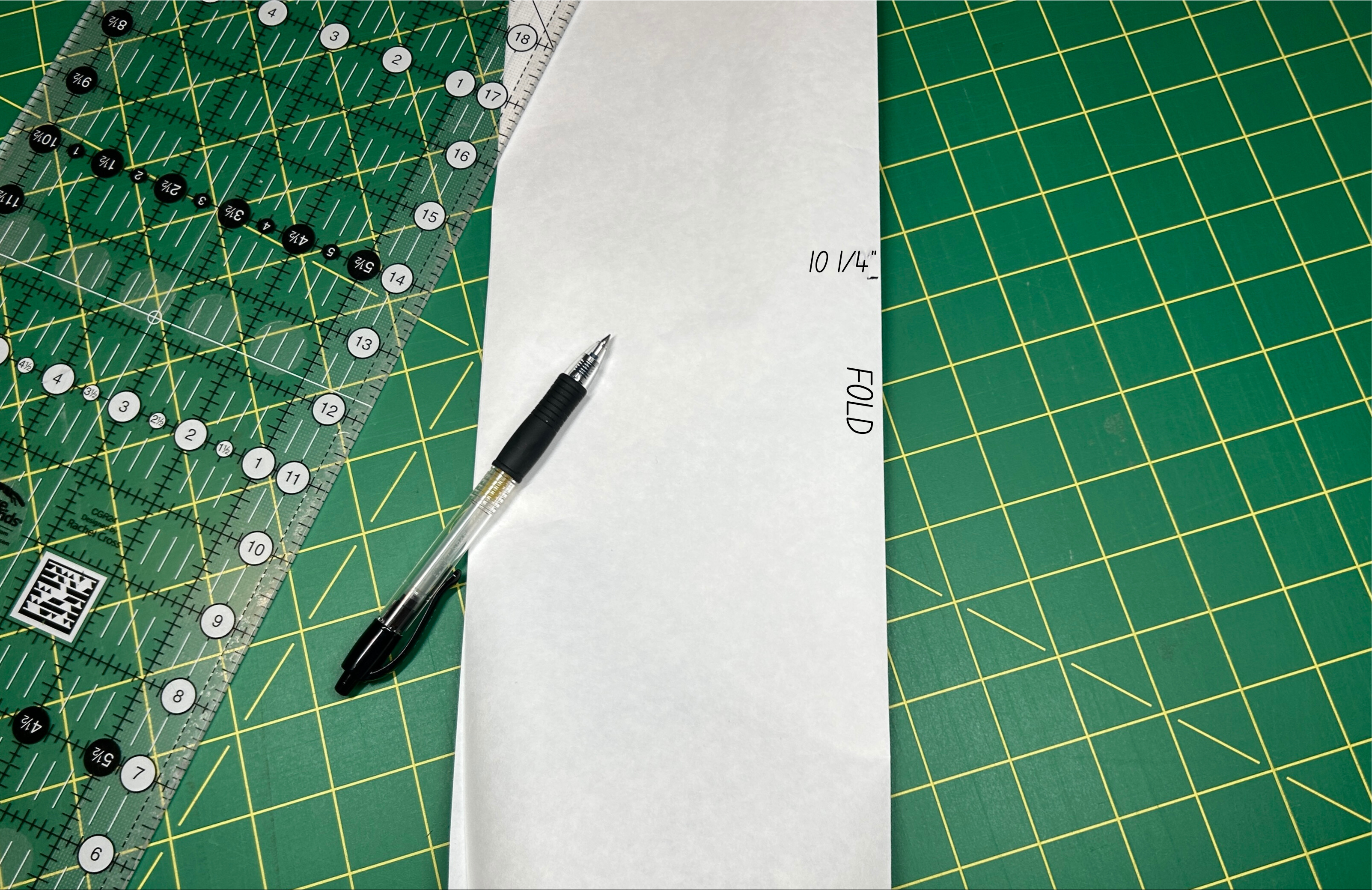 marking height on template