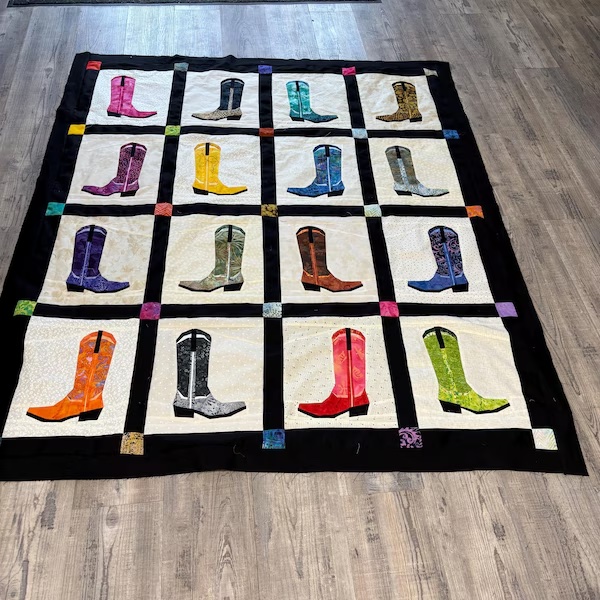 Cowboy Boot quilt block pattern by Joe June and Mae