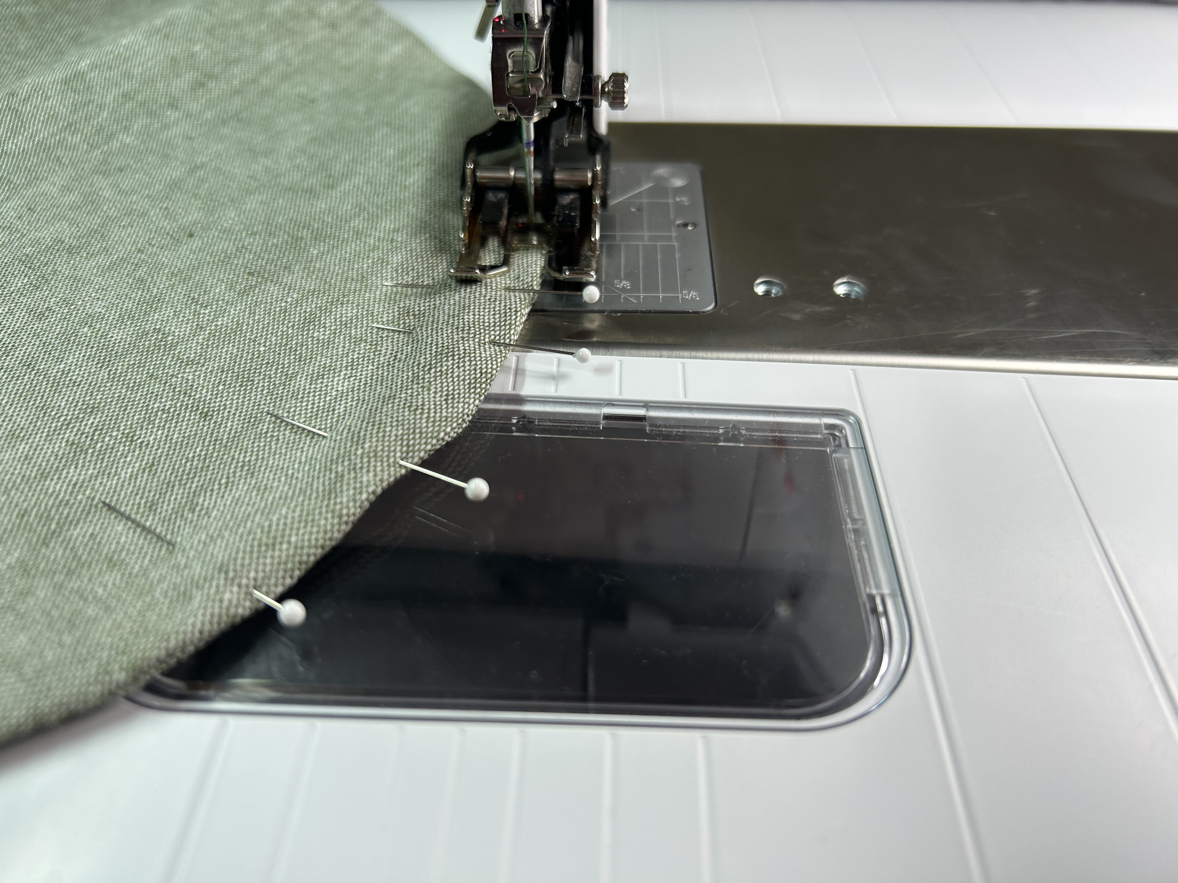 sewing the opening closed