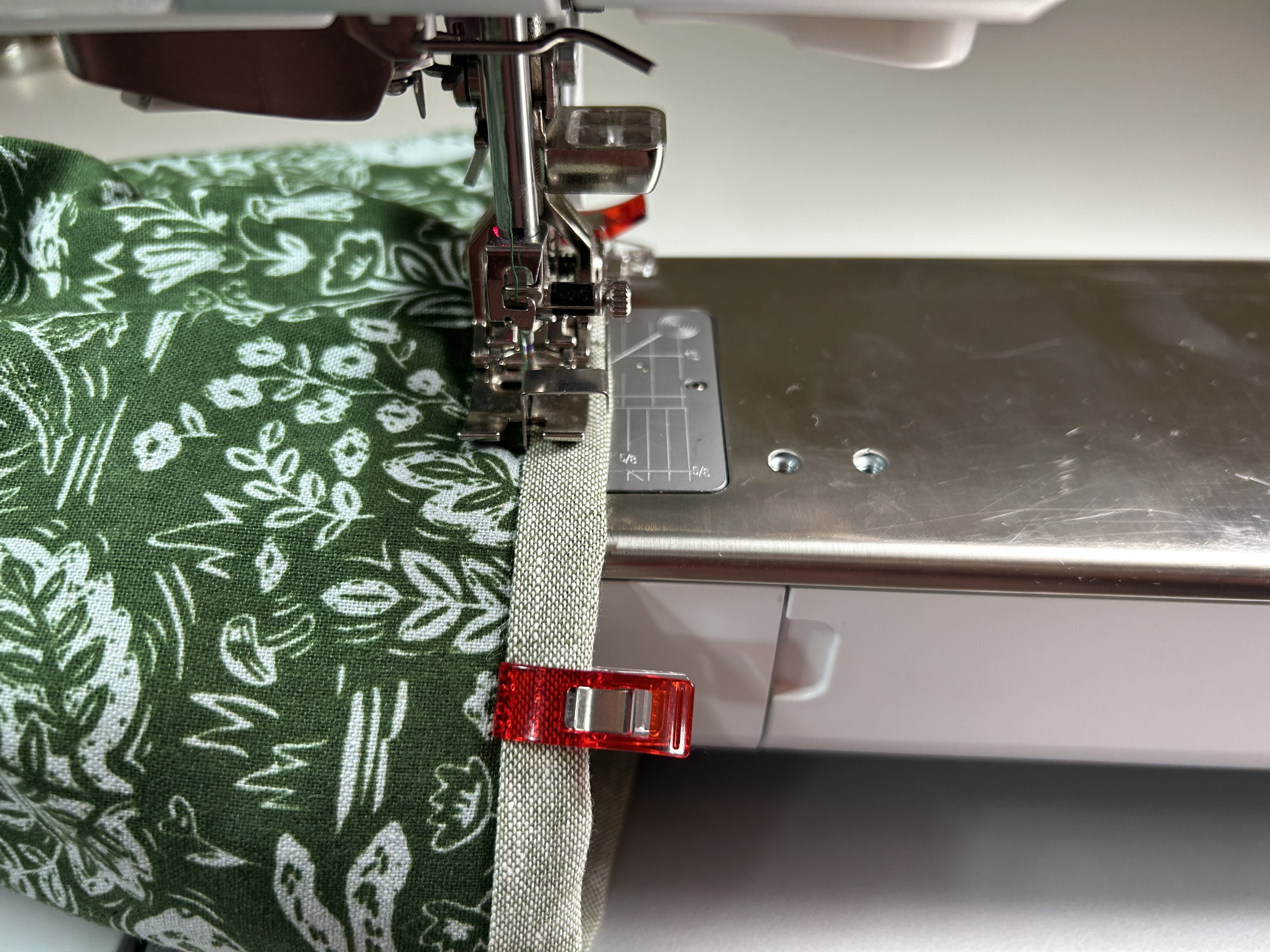 stitch in the ditch with Foot #10D