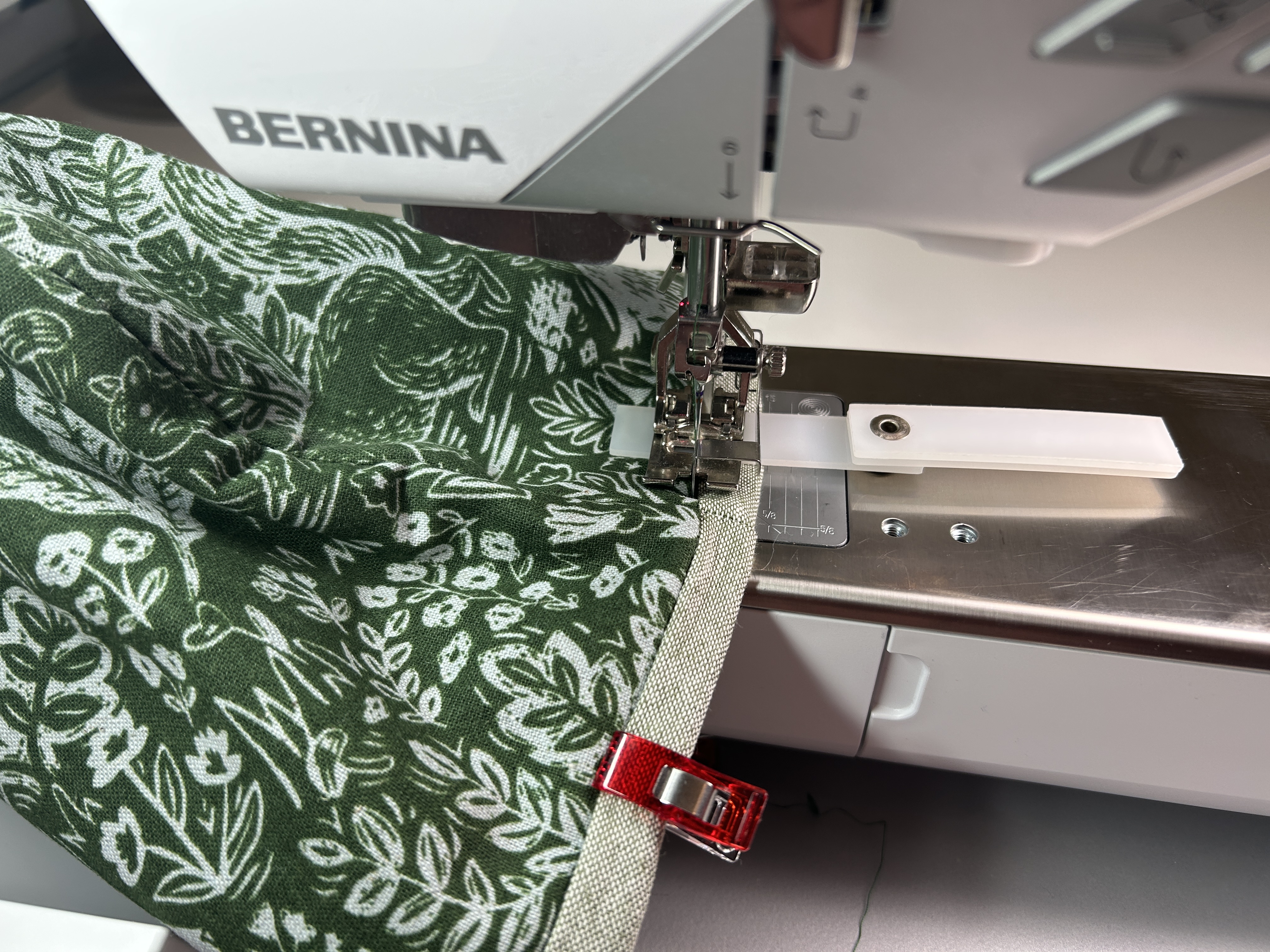 using the height compensation tool at seam