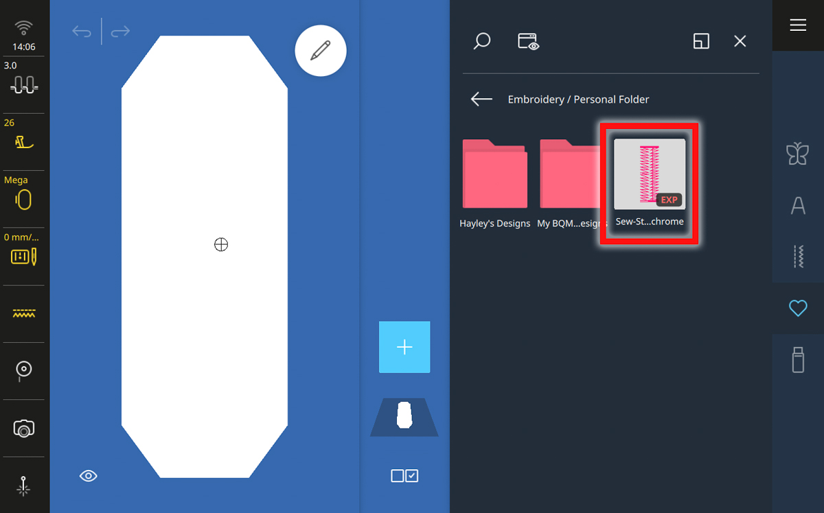 Display screen on the B 990