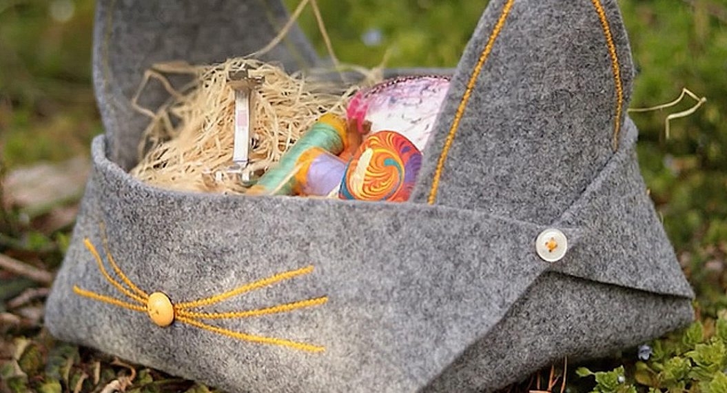 Egg in Basket for WeAllSew Egg Hunt