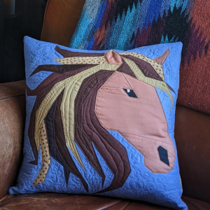 Horse quilt block by Joe June and Mae